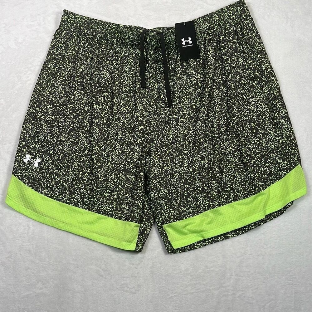 Under‎ Armour Loose fit UA 9" Stretch Printed Training Shorts NWT Men's 2XL